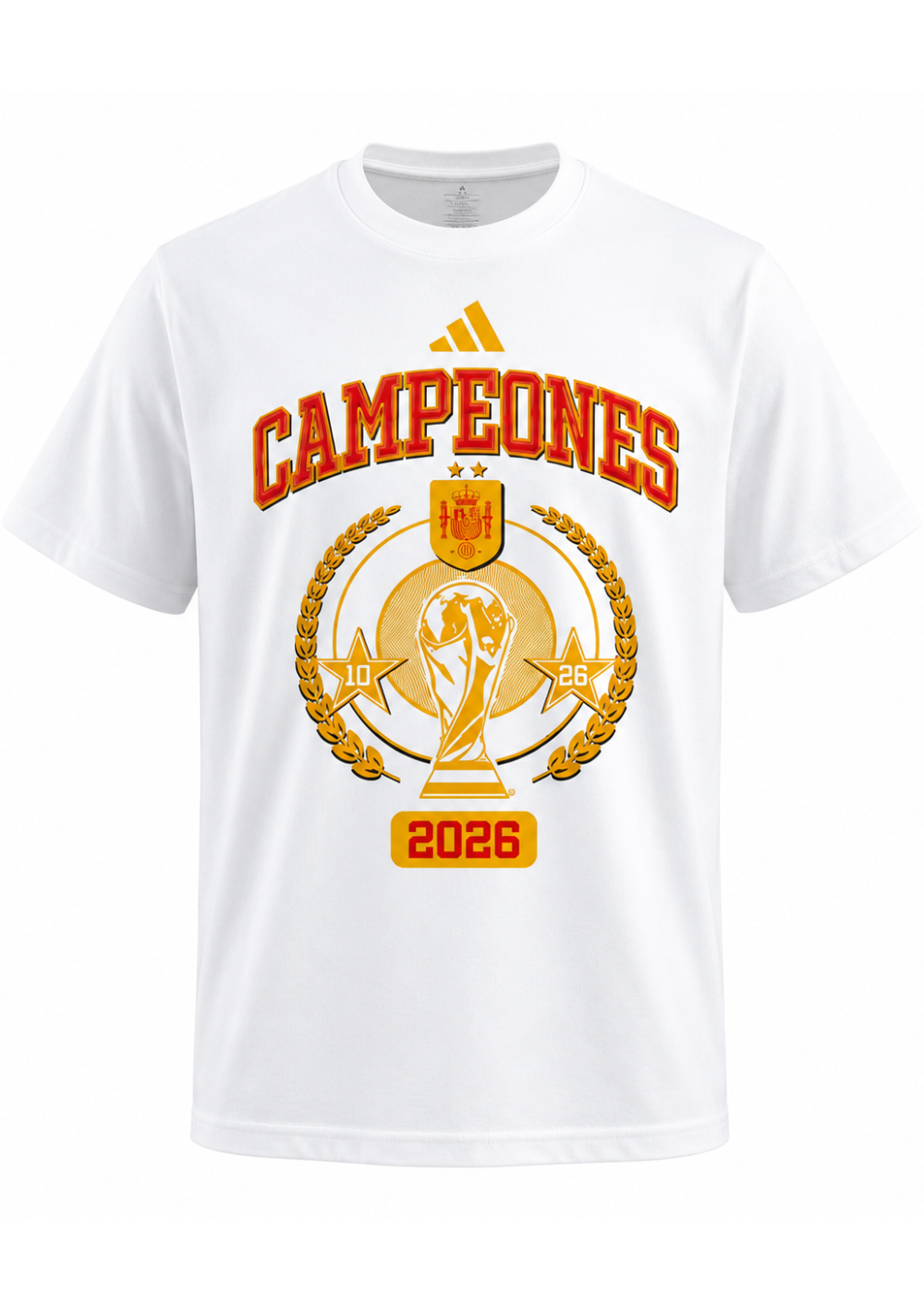 חולצת טי-שרט ספרד | מונדיאל 2026 CAMPEONES
