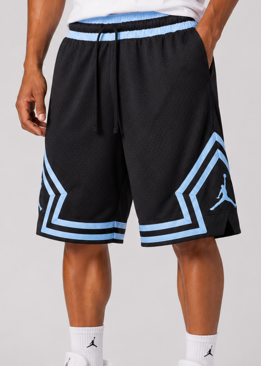 מכנס כדורסל JORDAN DIAMOND BLACK/BLUE