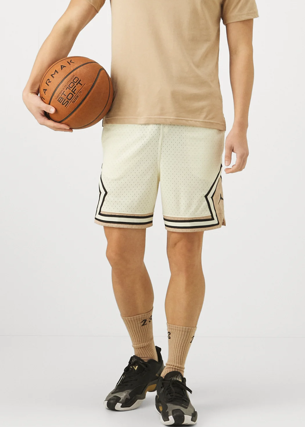 מכנס כדורסל JORDAN DIAMOND SHORTS BIEGE