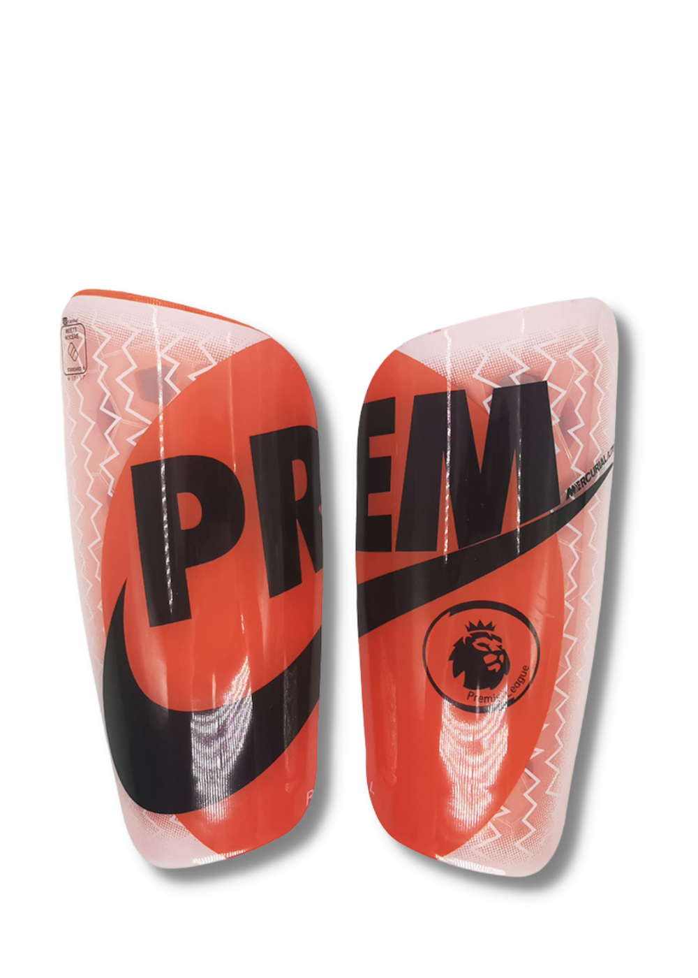 מגני עצם נייק - פרמייר ליג כתום/שחור