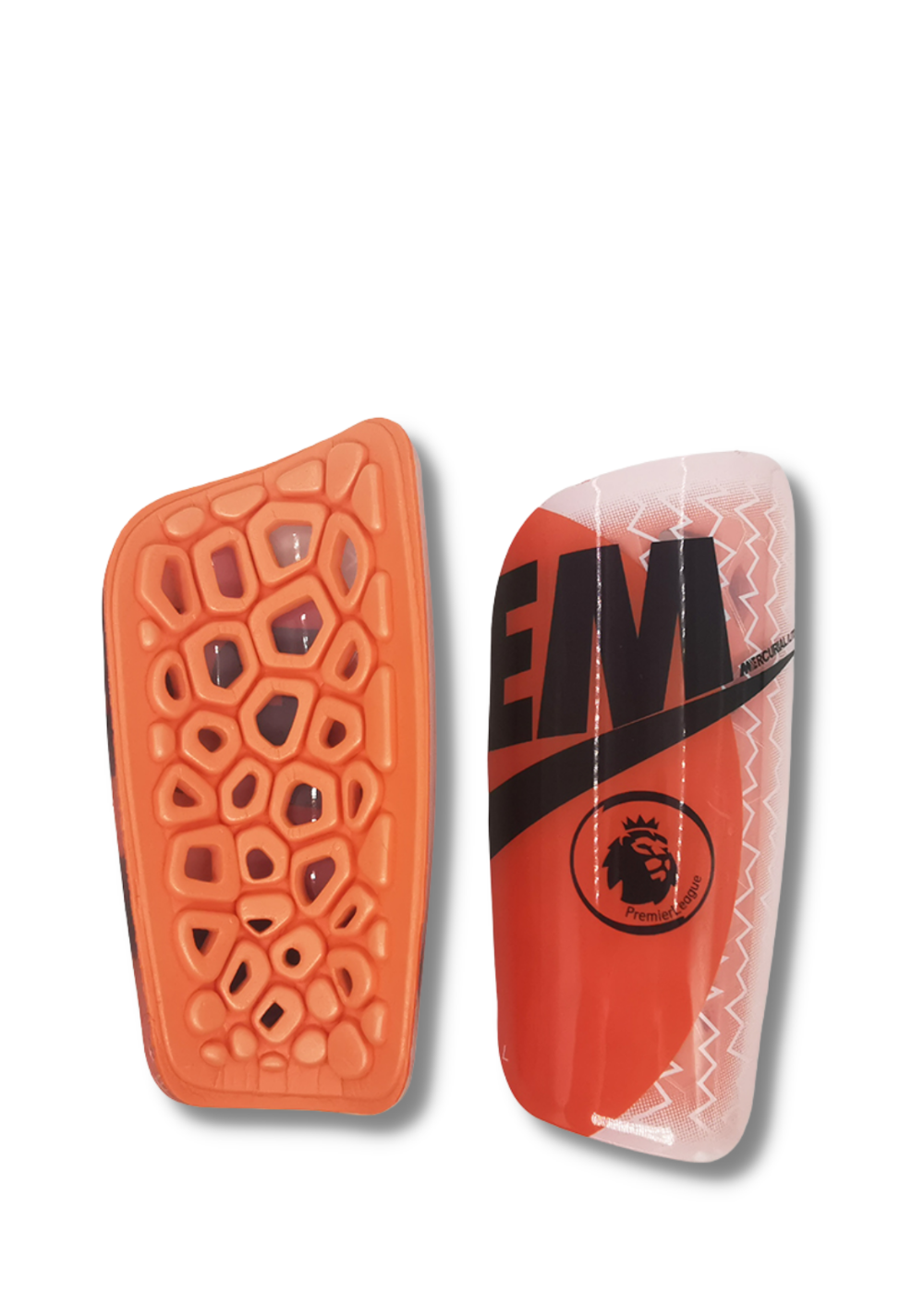 מגני עצם נייק - פרמייר ליג כתום/שחור