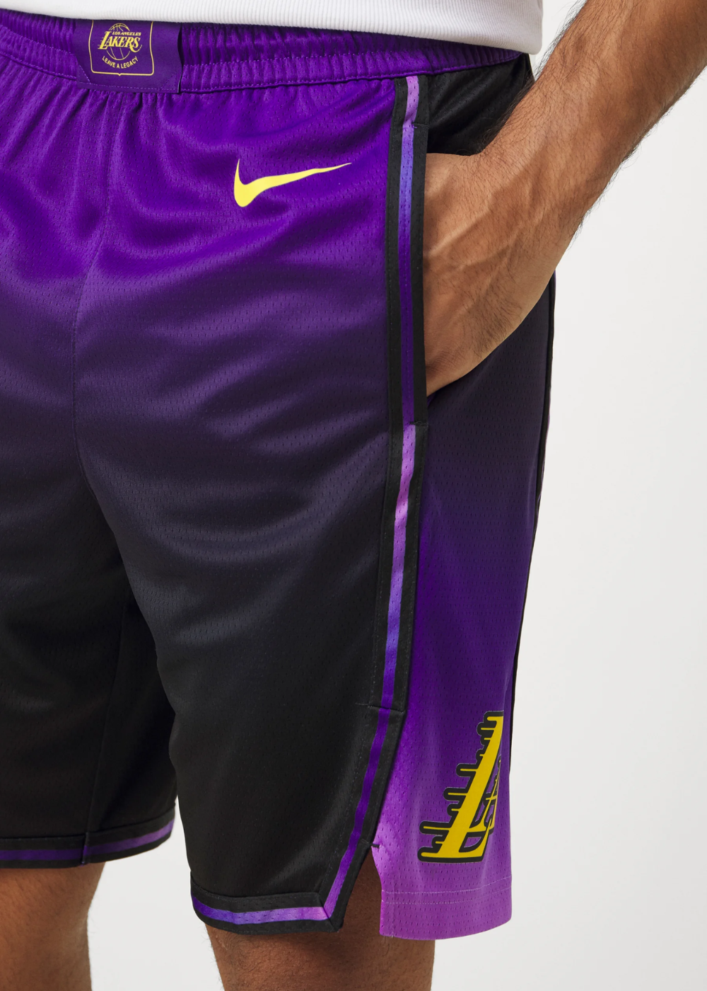 NBA Los Angeles Lakers City Edition Shorts מכנס כדורסל