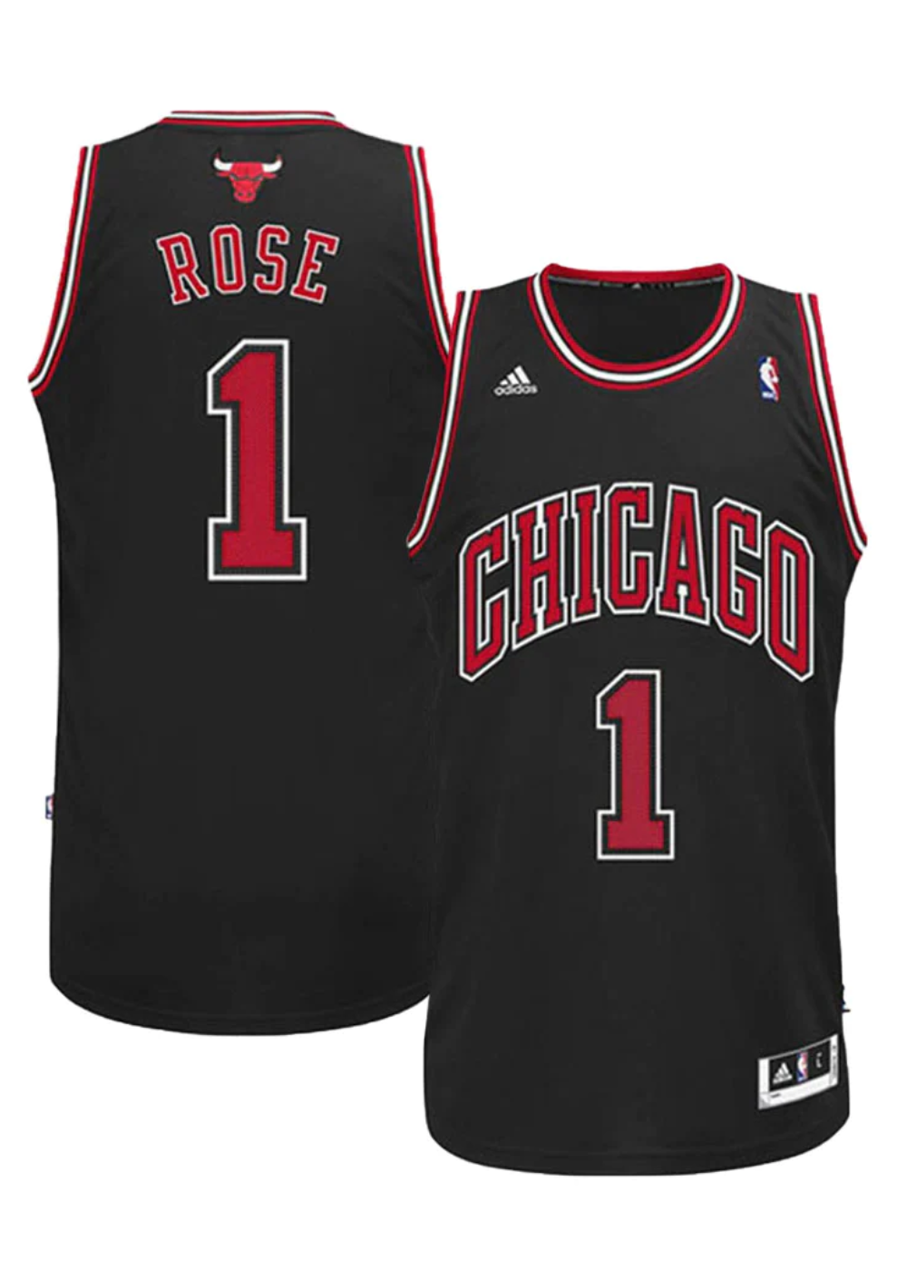 גופיית דריק רוז שיקאגו בולס Hardwood Classics שחור