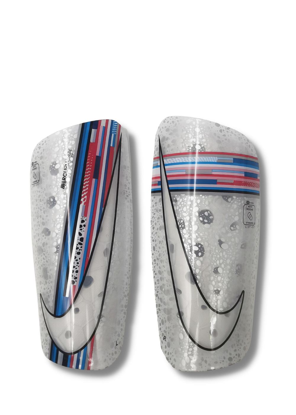 מגני עצם נייק - מרקוריאל לבן/צבעוני