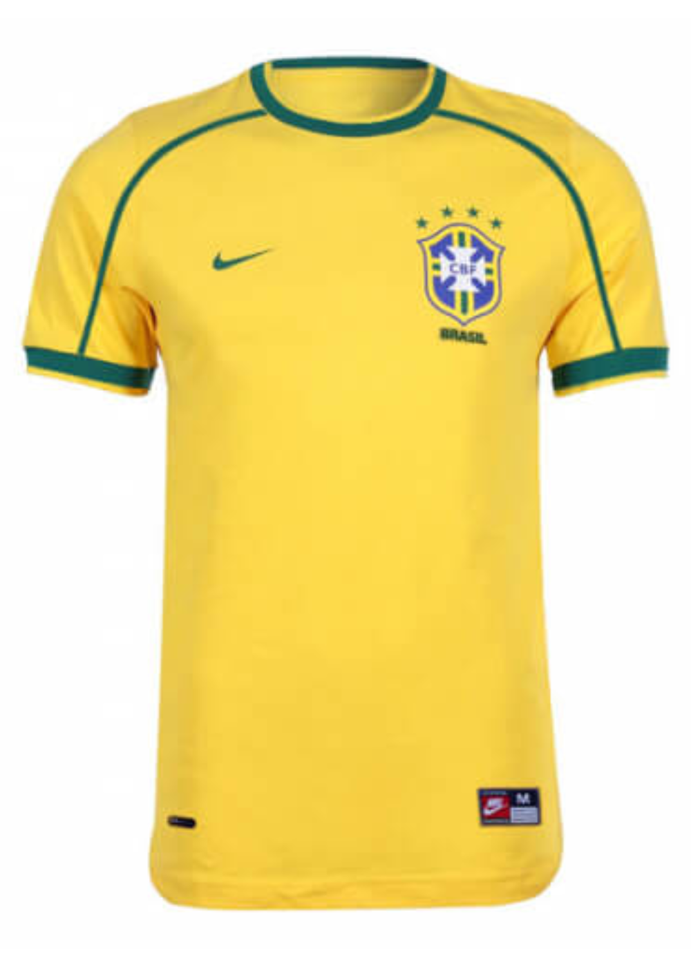 חליפת משחק רשמית רטרו ברזיל 1998 - בית