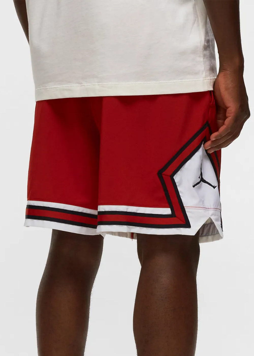 מכנס כדורסל JORDAN DIAMOND SHORTS RED/WHITE