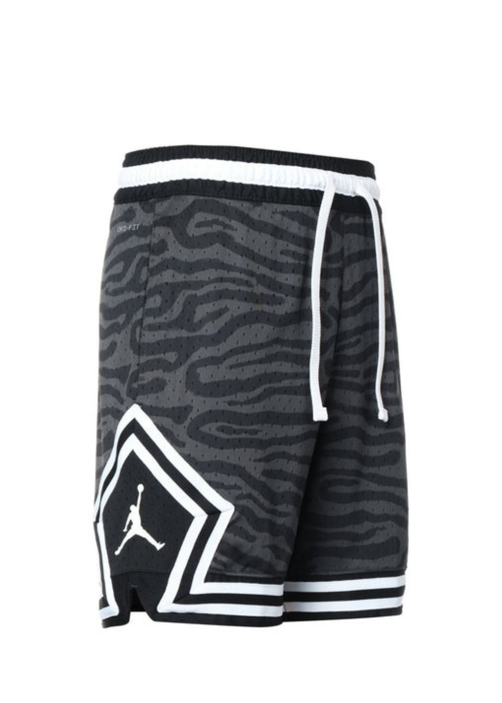 מכנס כדורסל JORDAN DIAMOND SHORTS ZEBRA GRAY/BLACK