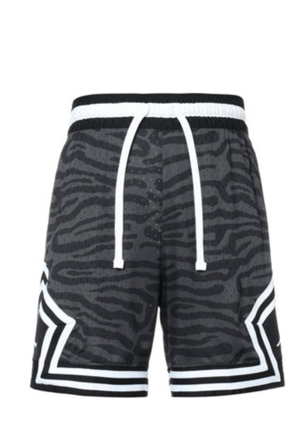 מכנס כדורסל JORDAN DIAMOND SHORTS ZEBRA GRAY/BLACK