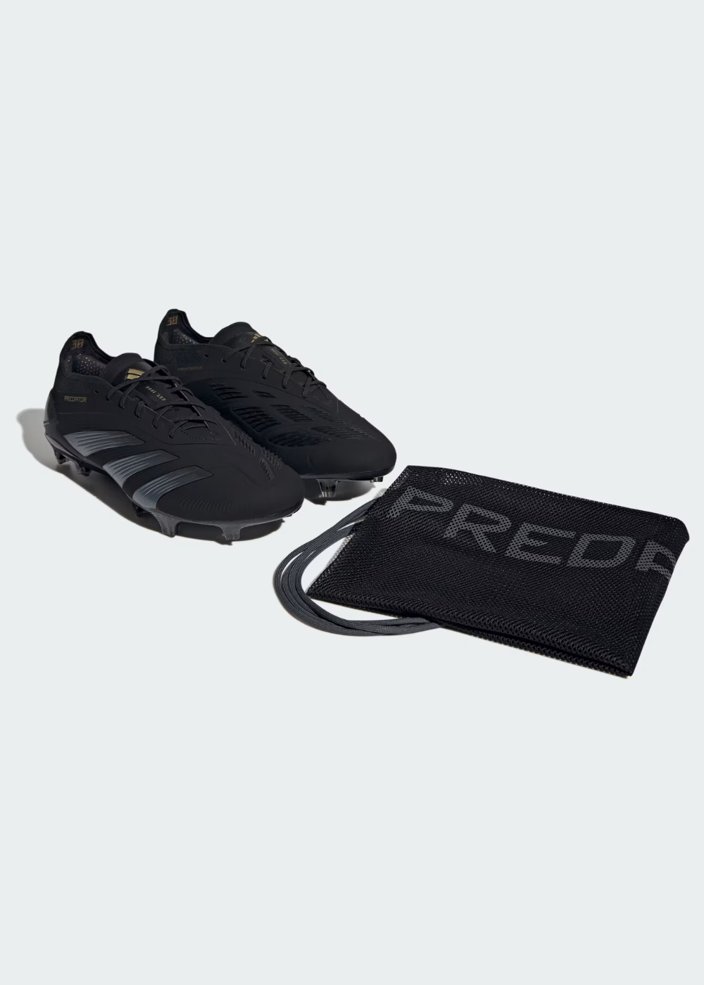 נעלי כדורגל מקצועיות | Adidas Predator Elite FG - Black/Gold Metallic