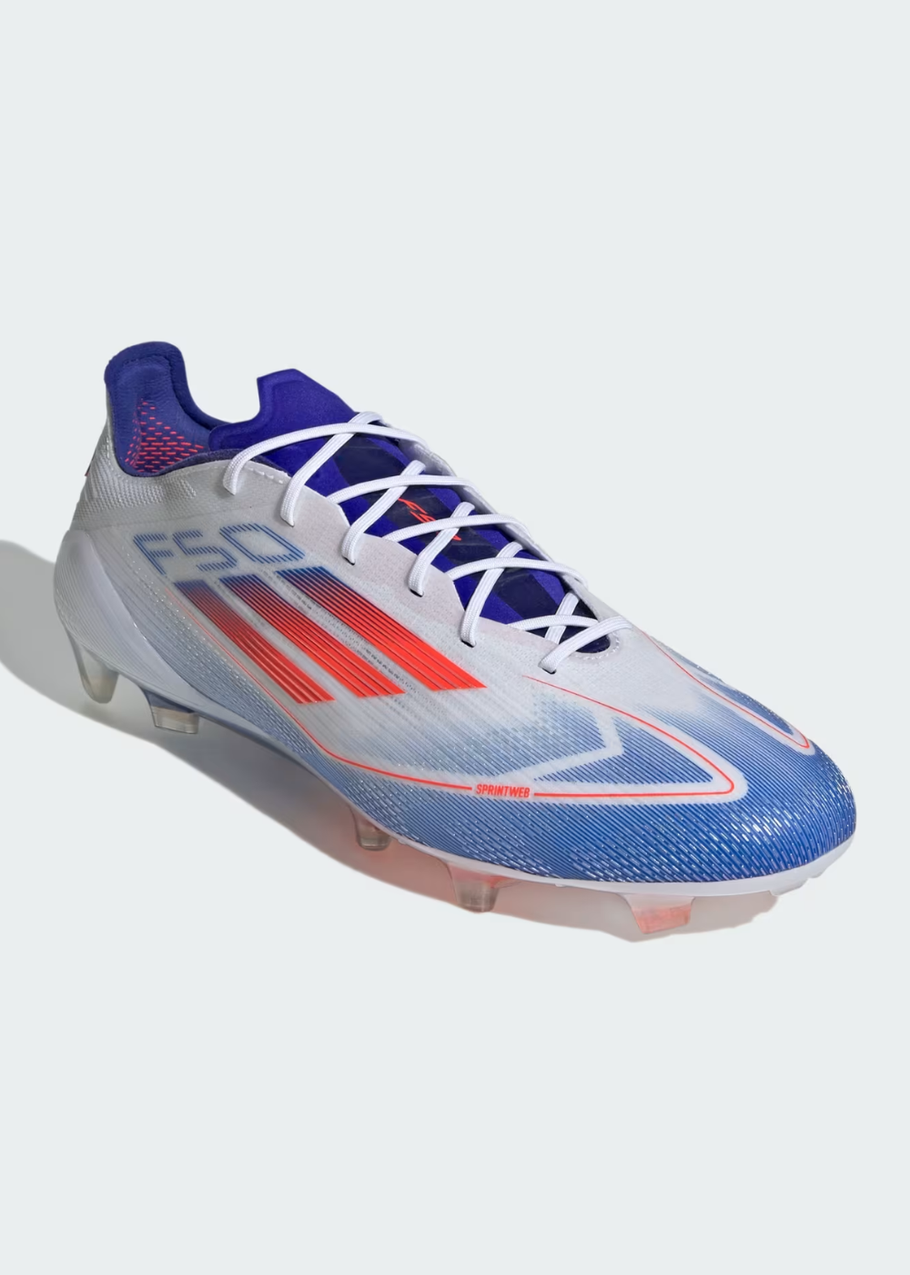 נעלי כדורגל מקצועיות | Adidas F50 Elite FG - White/Blue