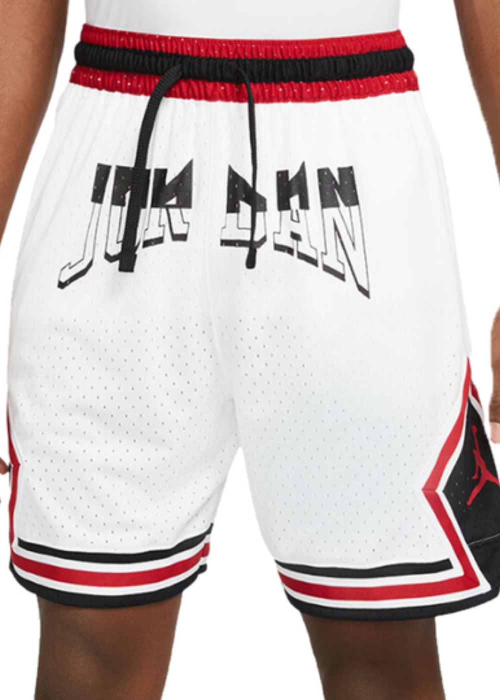 מכנס כדורסל JORDAN DIAMOND SHORTS WHITE/RED