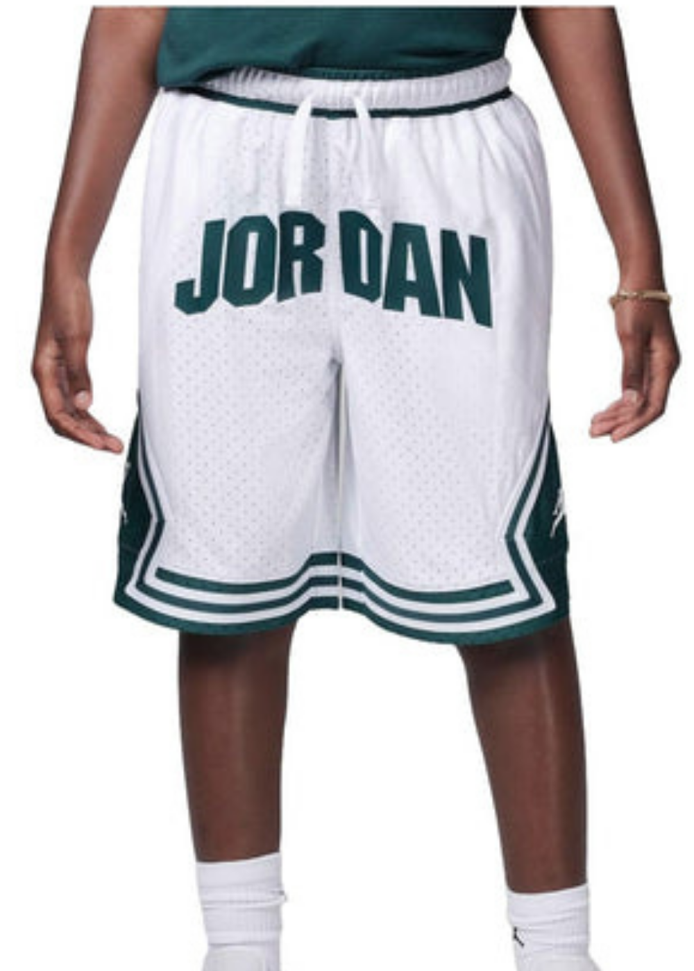 מכנס כדורסל JORDAN DIAMOND SHORTS WHITE/GREEN