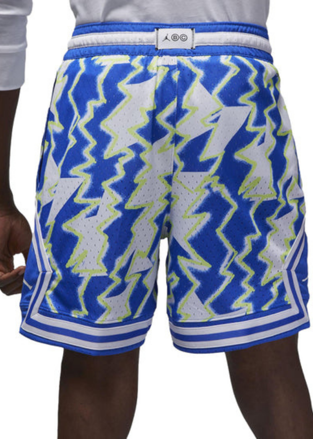 מכנס כדורסל JORDAN DIAMOND SHORTS WHITE/BLUE