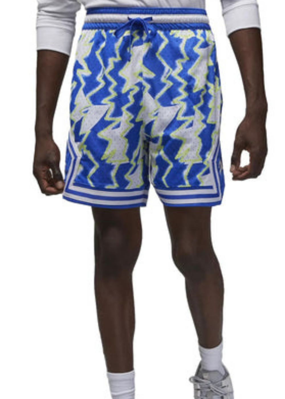 מכנס כדורסל JORDAN DIAMOND SHORTS WHITE/BLUE