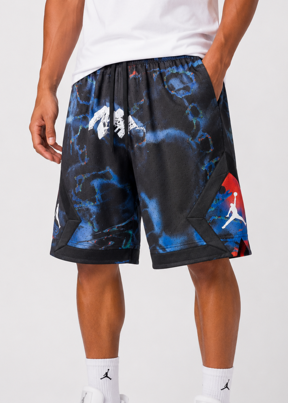 מכנס כדורסל JORDAN BLACK/BLUE