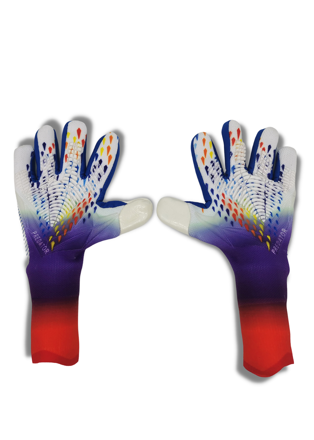 כפפות שוער מקצועיות adidas Predator Pro Hybrid לבן צבעוני