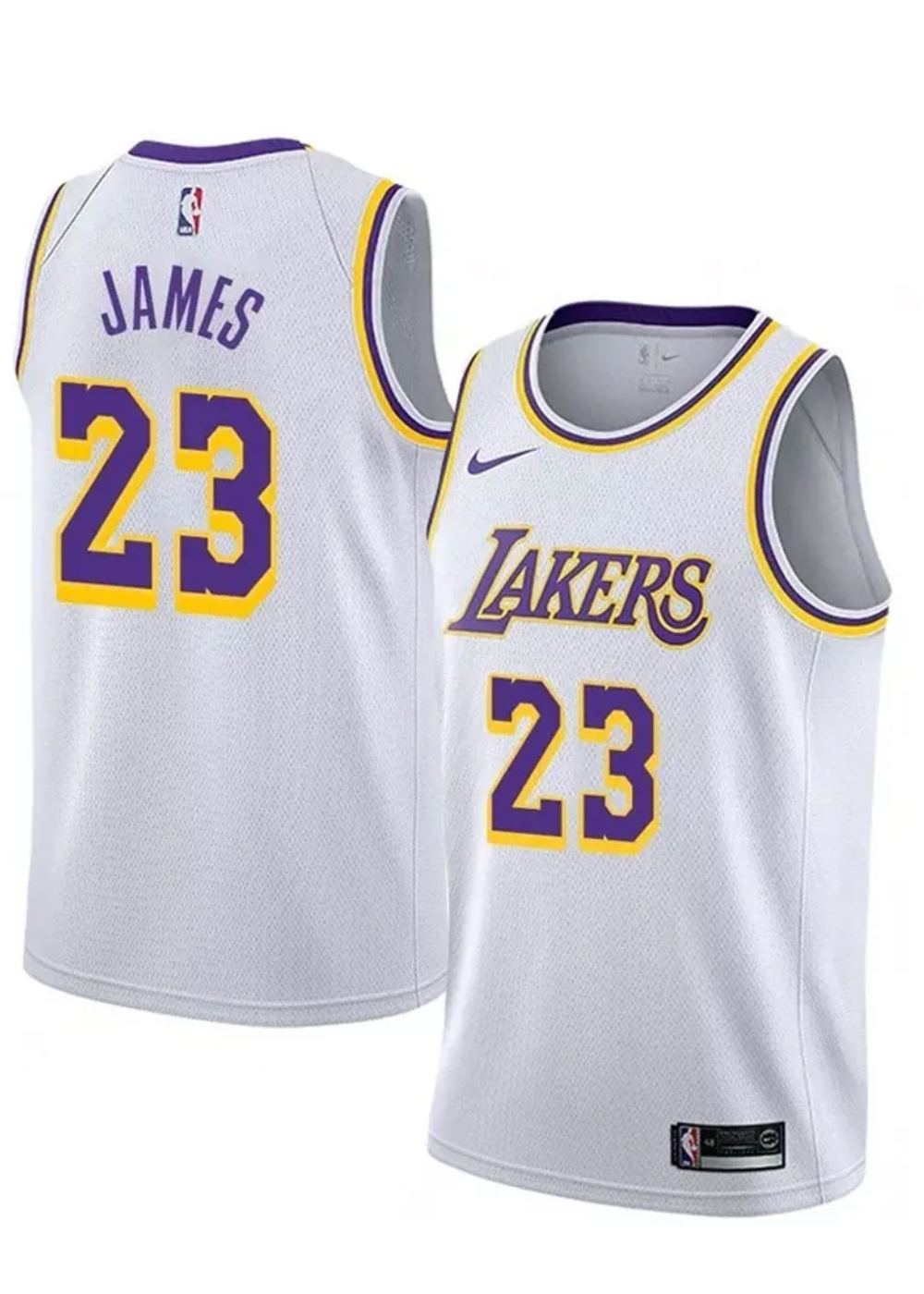 גופיית NBA לוס אנג’לס לייקרס צבע לבן