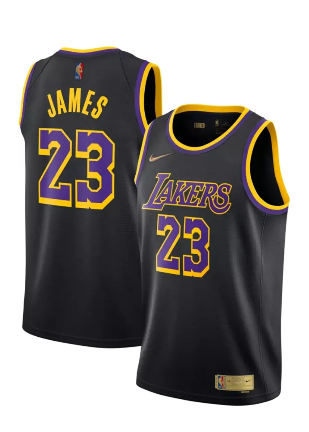 גופיית NBA לוס אנג’לס לייקרס שחור ספיישל