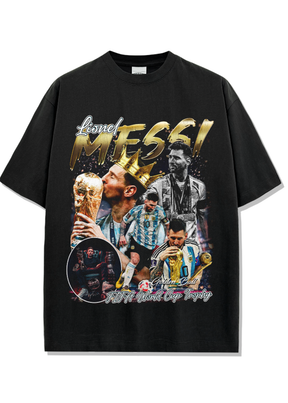 חולצת אוברסייז | מסי מונדיאל 22