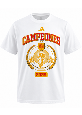 חולצת טי-שרט ספרד | מונדיאל 2026 CAMPEONES
