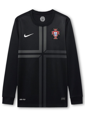 חולצת משחק רטרו פורטוגל שרוול ארוך - חוץ 12/13