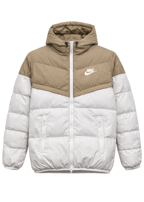 מעיל גשם לבן/חום - 25/26