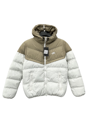 מעיל גשם לבן/חום - 25/26