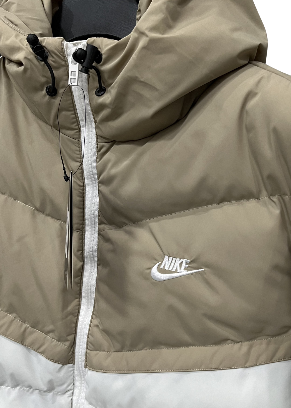 מעיל גשם לבן/חום - 25/26