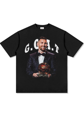 חולצת אוברסייז | מסי כדור הזהב