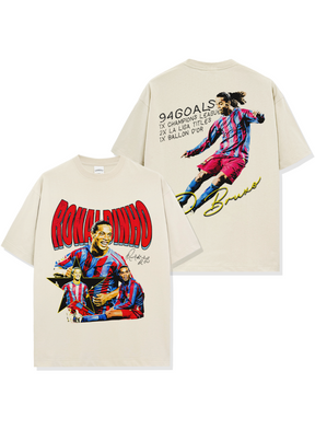 חולצת אוברסייז | רונאלדיניו ברצלונה