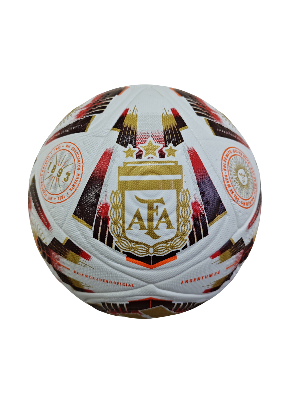 כדור כדורגל מקצועי - ארגנטינה לבן אדום