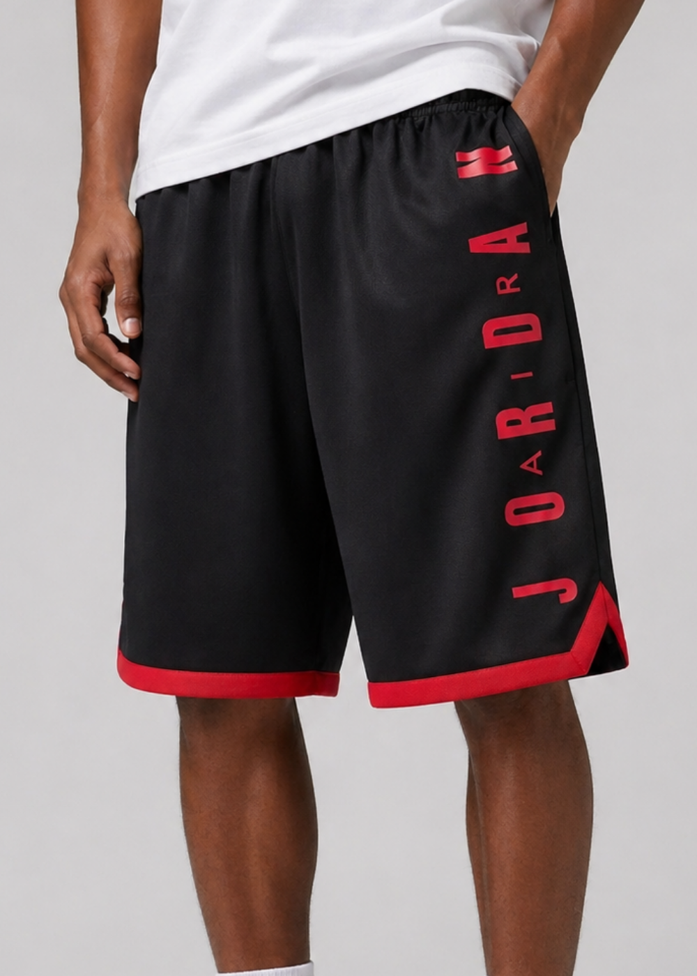 מכנס כדורסל JORDAN BLACK/RED