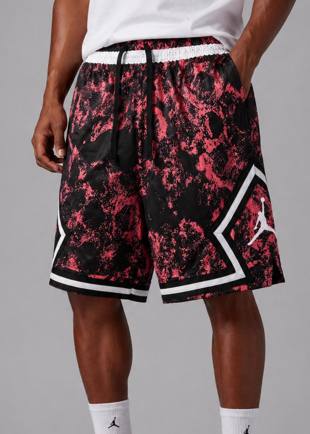 מכנס כדורסל JORDAN BLACK/RED