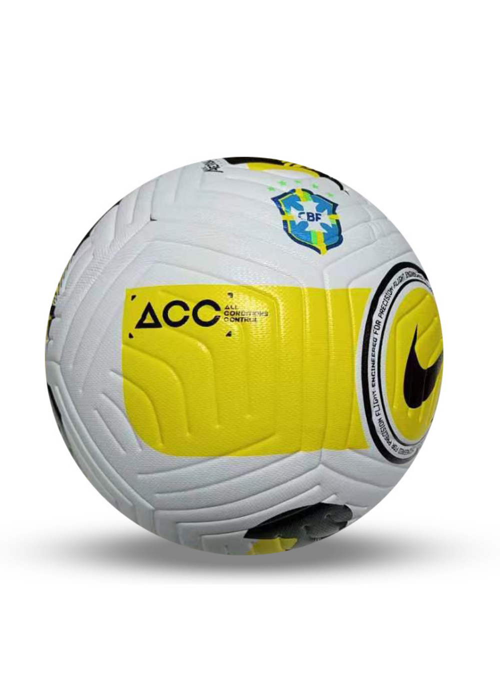 כדור כדורגל מקצועי - ברזיל לבן/צהוב