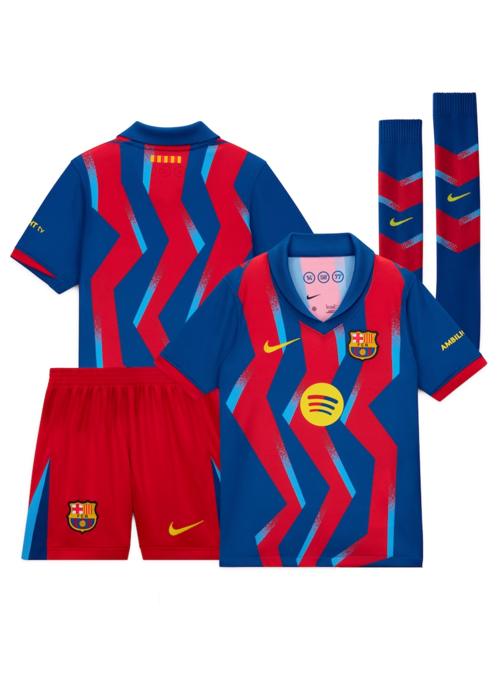 חליפת כדורגל לילדים ברצלונה רביעית - 25/26