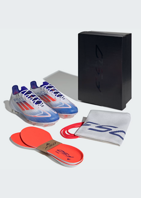 נעלי כדורגל מקצועיות | Adidas F50 Elite FG - White/Blue
