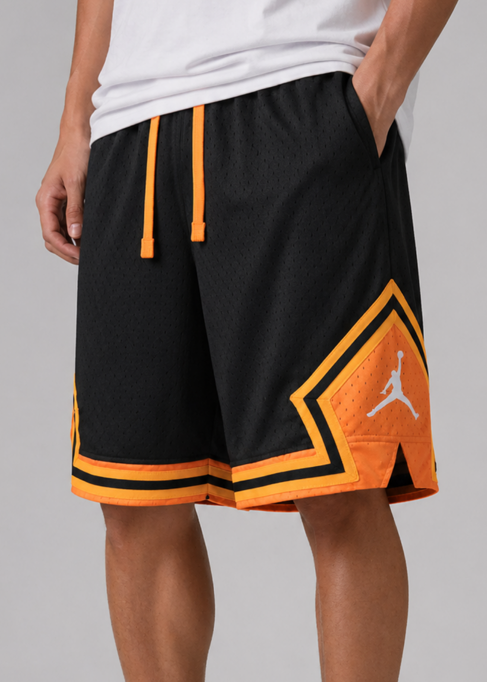 מכנס כדורסל JORDAN DIAMOND BLACK/ORANGE