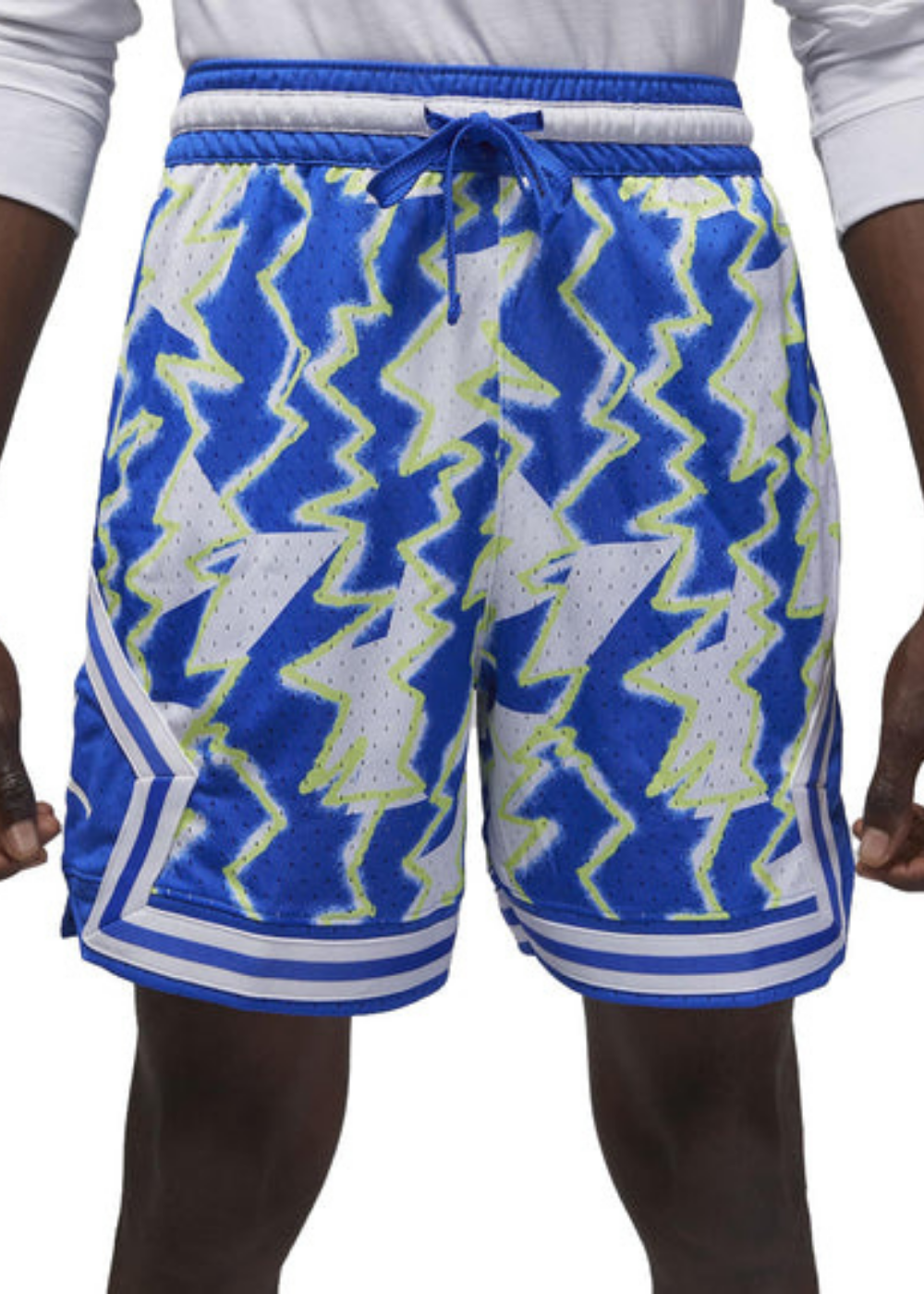 מכנס כדורסל JORDAN DIAMOND SHORTS WHITE/BLUE