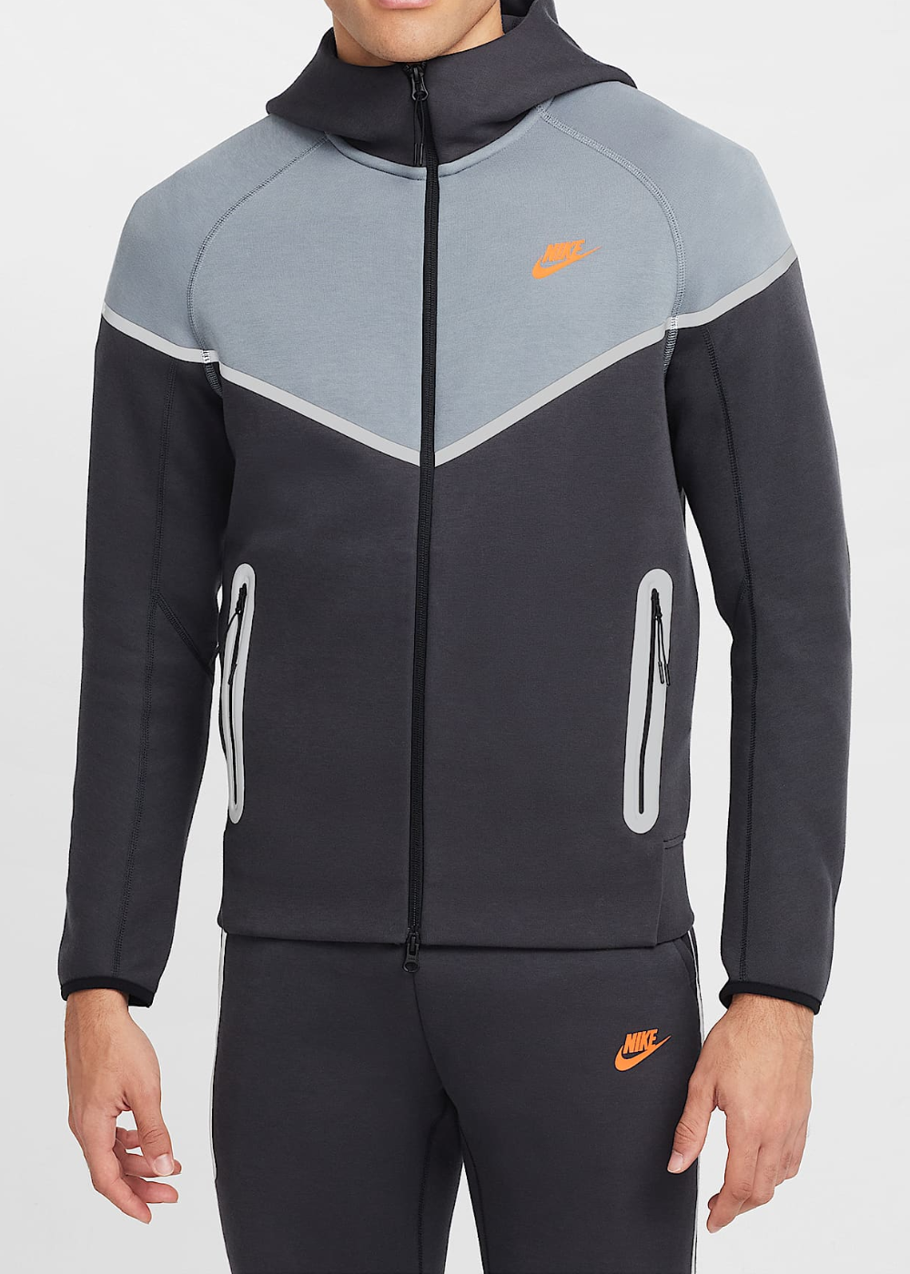 חליפת פוטר TECH FLEECE REFLECTIVE שחור/אפור