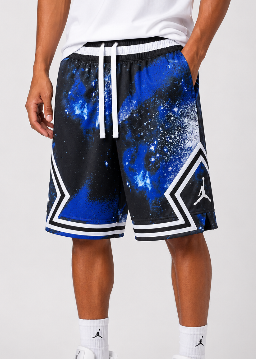 מכנס כדורסל JORDAN BLACK/BLUE