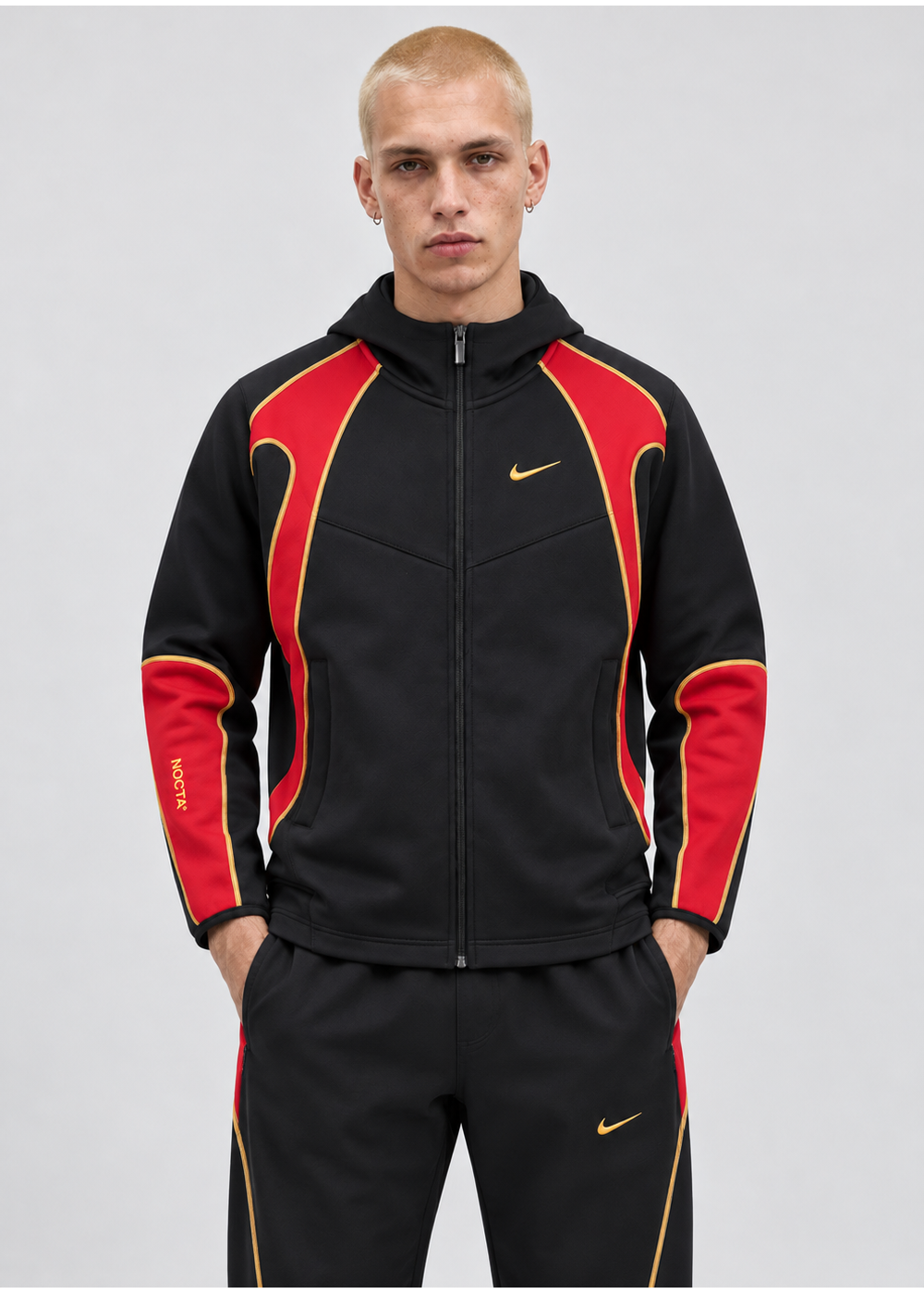 חליפת פוטר NOCTA FLEECE | שחור/אדום