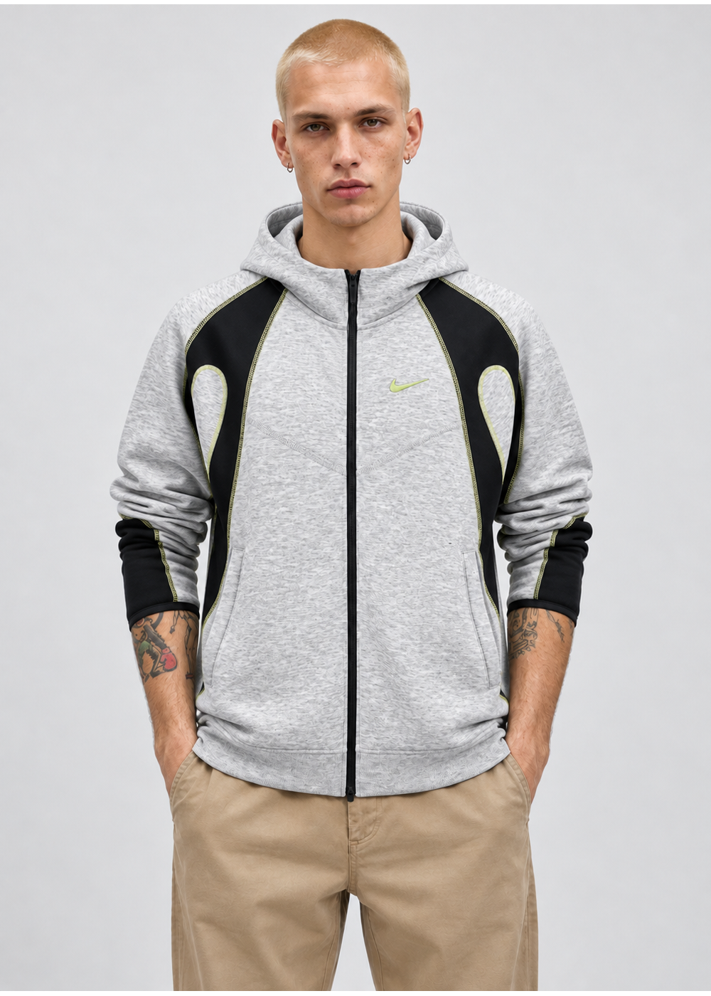 חליפת פוטר NOCTA FLEECE | אפור בהיר/שחור
