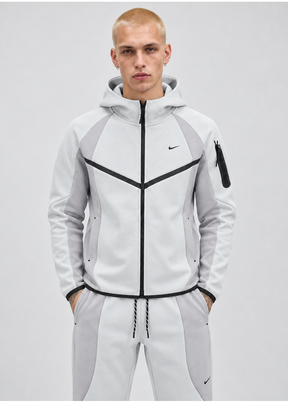 חליפת פוטר TECH FLEECE | לבן/אפור